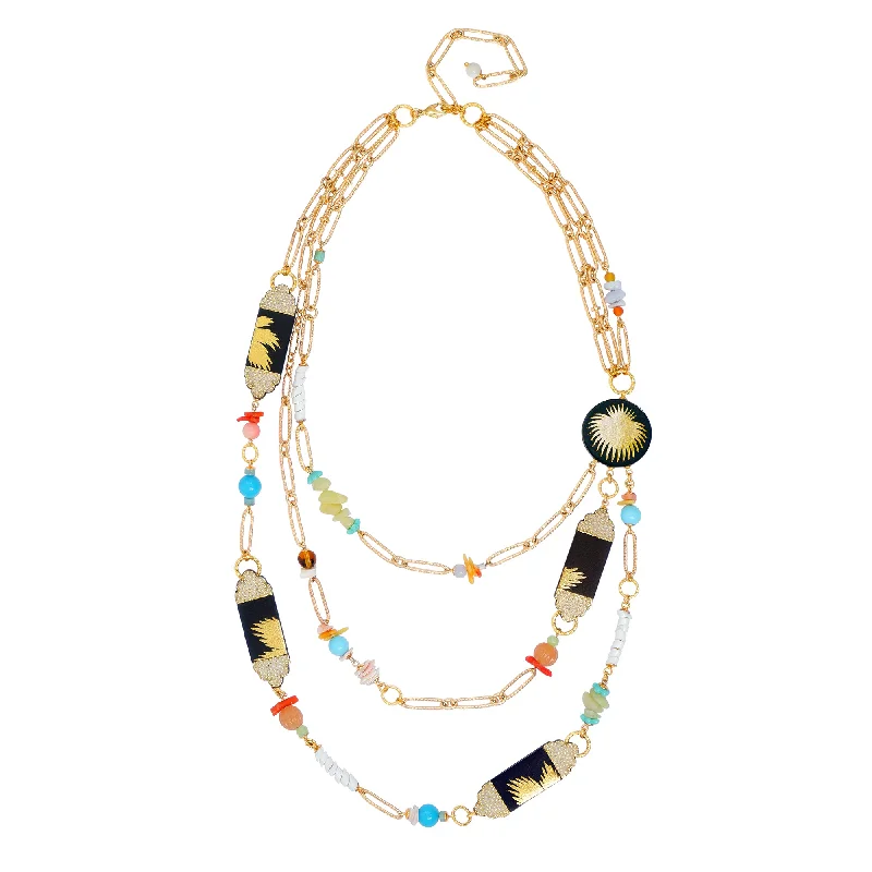 bubble texture necklaces for women -MONTE CARLO . necklace