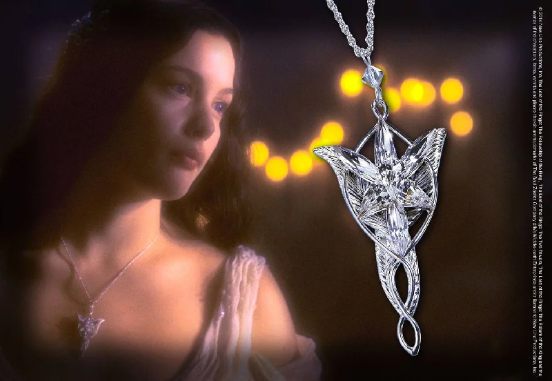 Ladies relic charm rings -Lord of the Rings Pendant Arwen´s Evenstar (Sterling Silver)