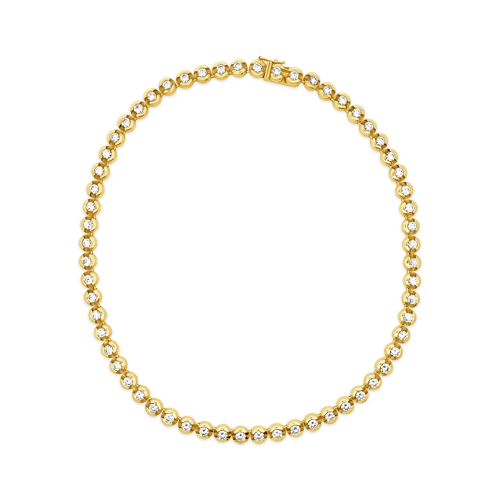 polished finish necklaces for women -Yellow Gold & Diamond Necklace