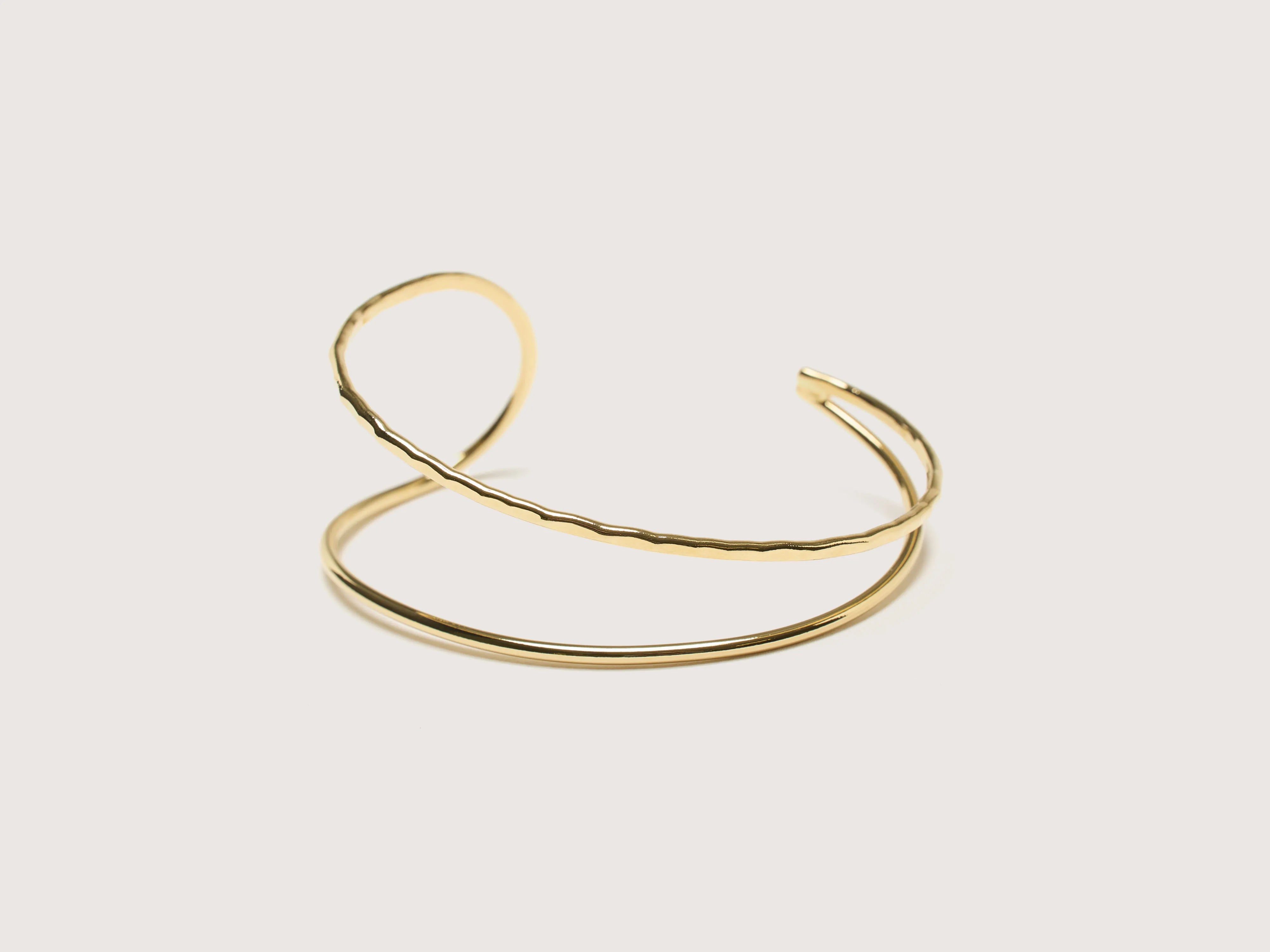 minimalist dot bracelets for women -Eve Asymmetrical Bangle Bracelet (242 / W / GOLD)