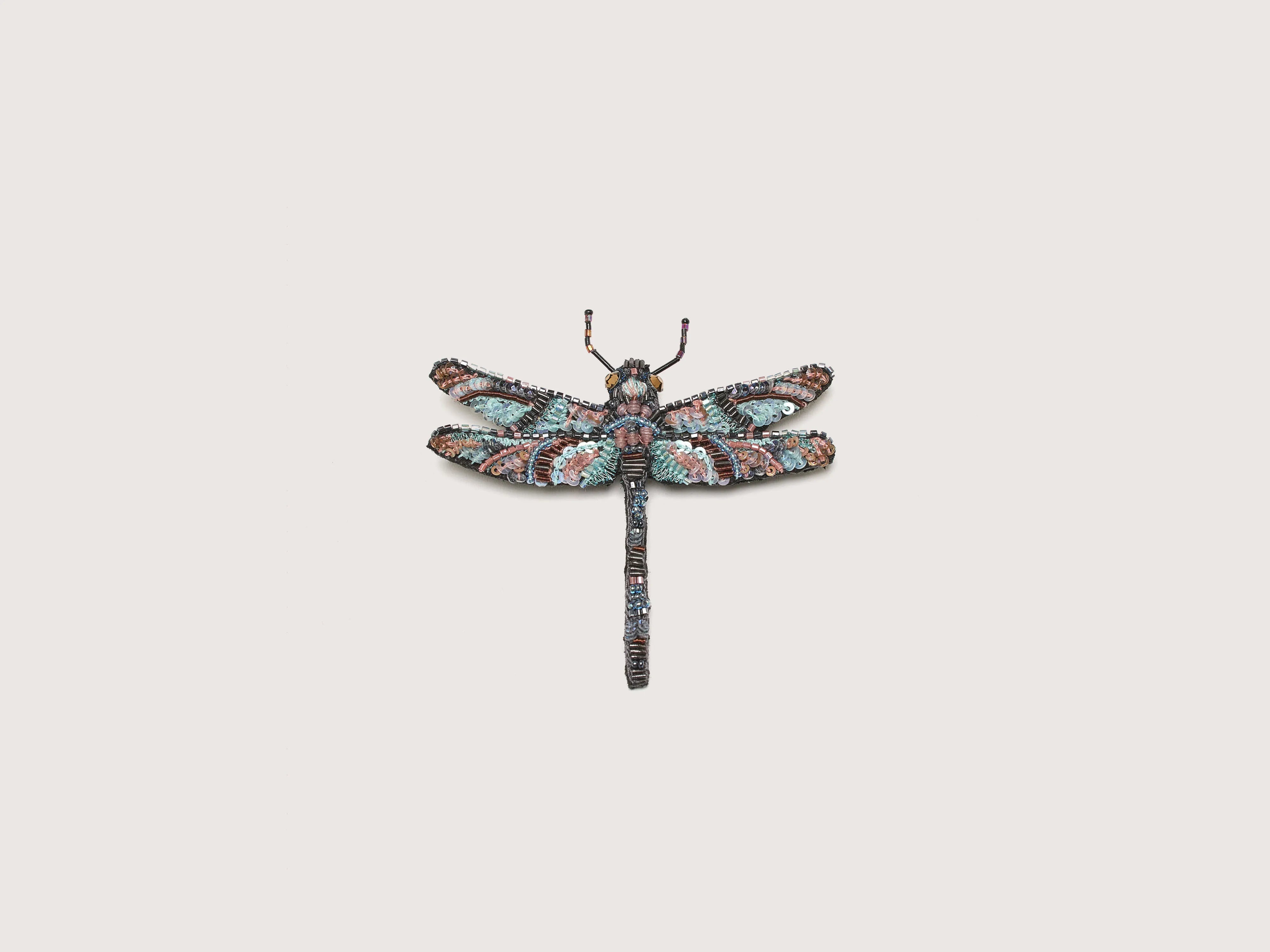 ladies white gold brooch lines -Jeweled Dragonfly Brooch (242 / W / MULTICOLOR)