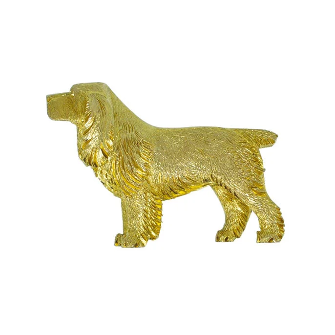 ribbon design brooch for women -Spaniel Brooch