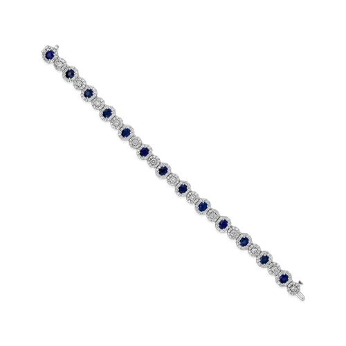 elegant bracelets for women weddings -Sapphire & Diamond Bracelet