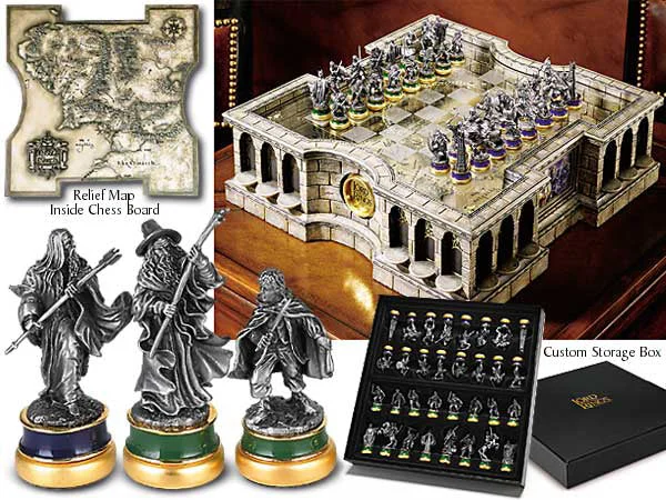 Ladies cycle gleam rings -Lord of the Rings Collector´s Chess Set