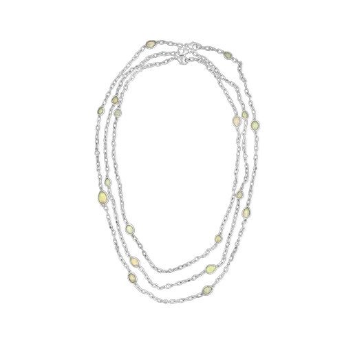 pearl strand necklaces for women -Opal & Diamond Necklaces