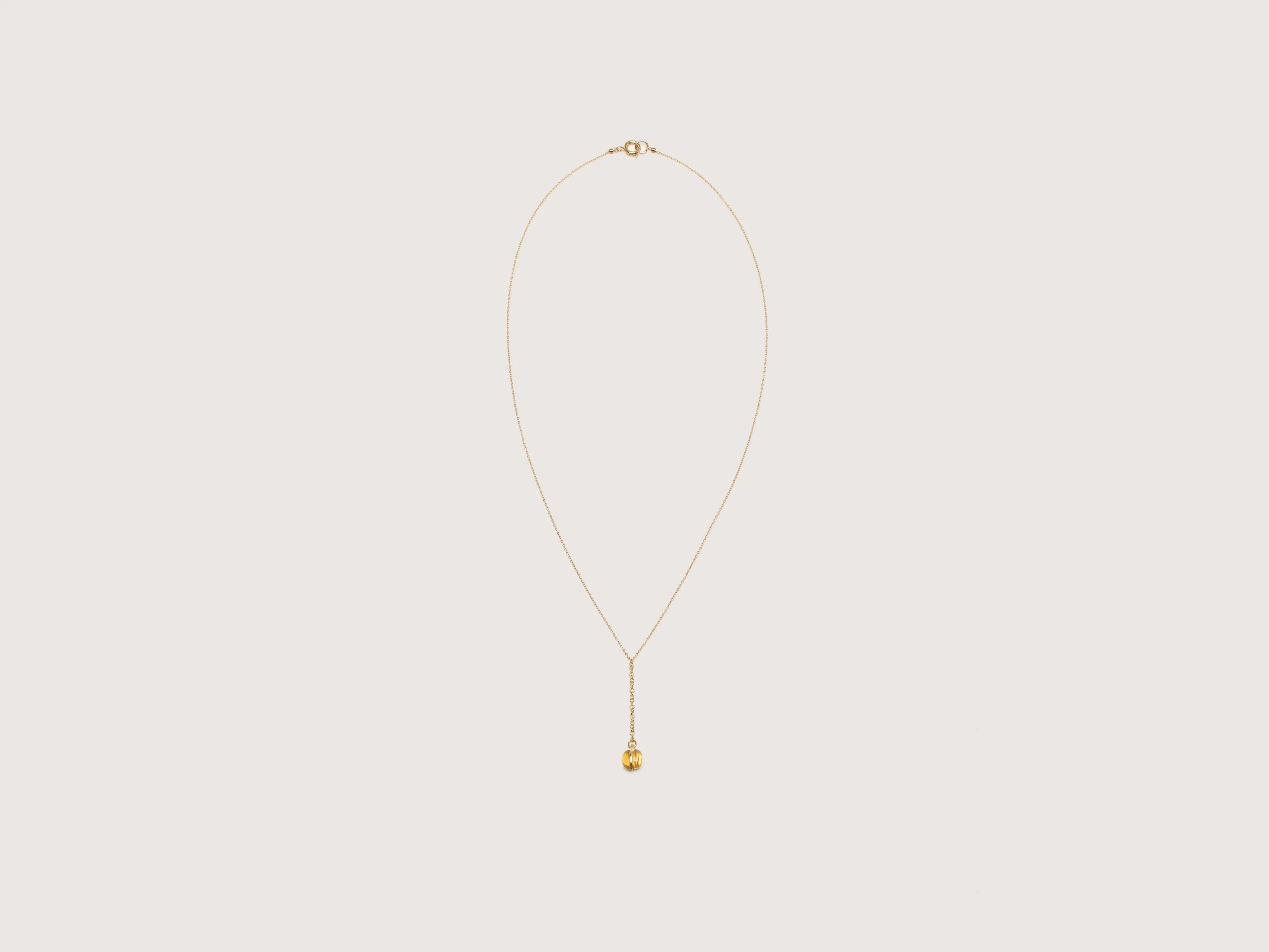 knot design necklaces for women -Citrine Drop Necklace (242 / W / GOLD)