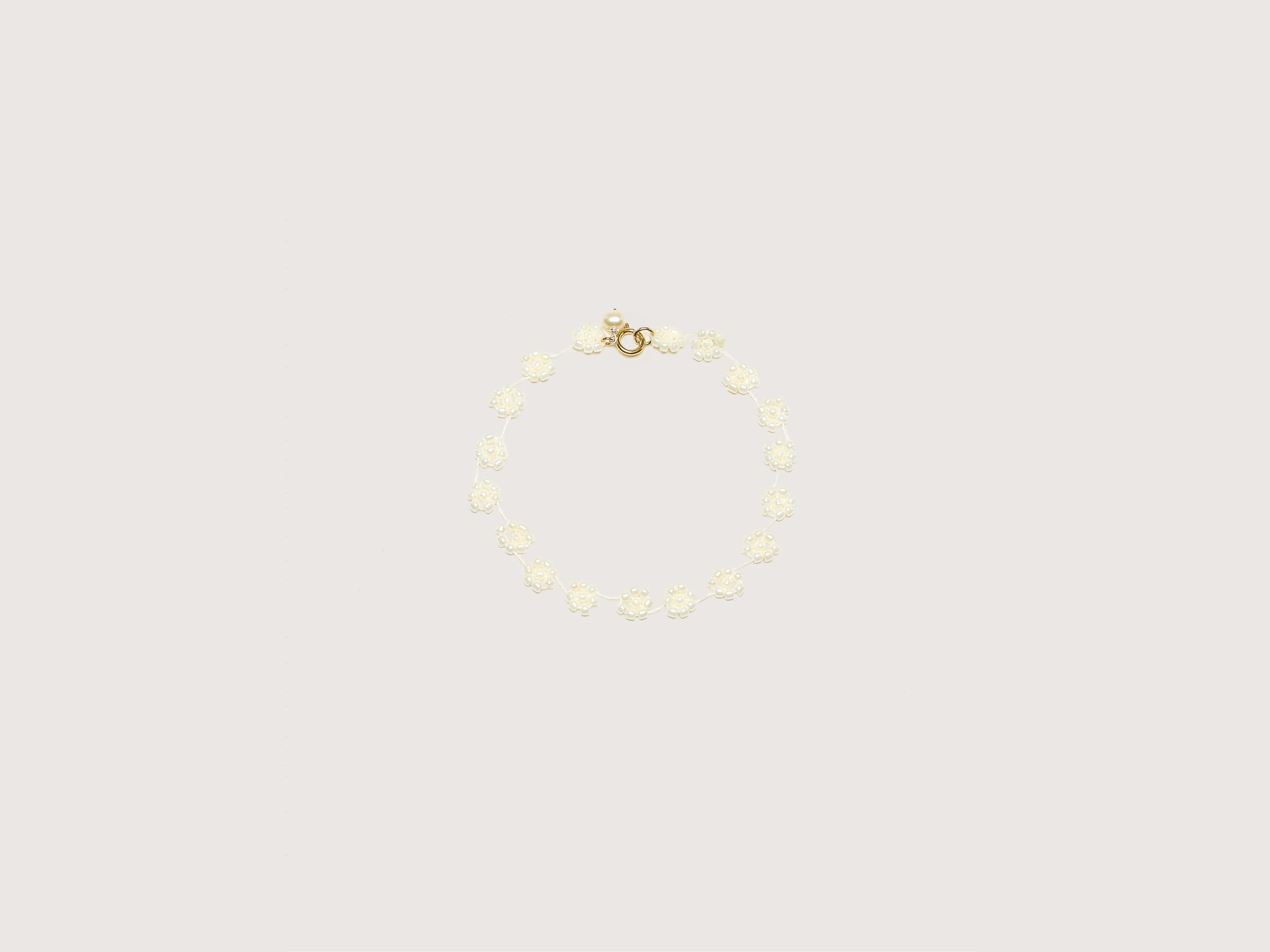 ladies chunky bracelets statement style -Fiori N° 01 Bracelet (242 / W / WHITE)