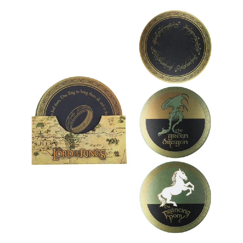 Ladies day glow rings -Lord of the Rings Coaster 4-Pack