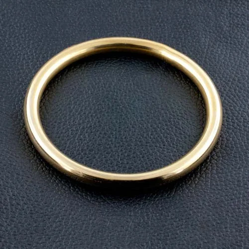 gold moon design bracelets for women -Yellow Gold Bangle Bracelet