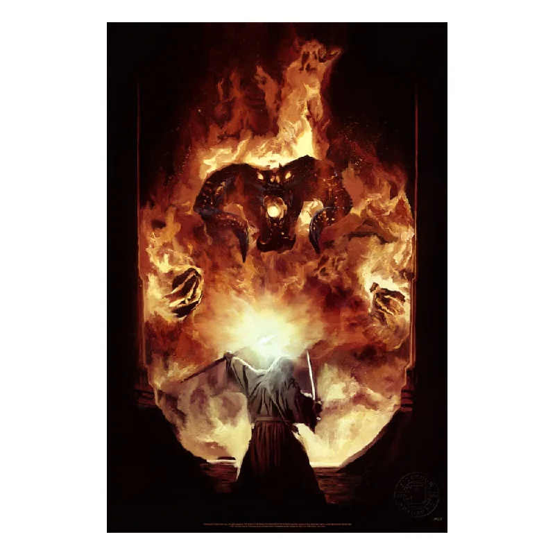 Ladies bolt sparkle rings -Lord of the Rings Art Print The Flame of Anor 46 x 61 cm - unframed