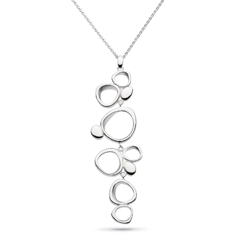 layered gold necklaces for women -Silver Coast Shore Cascade 20" Necklace