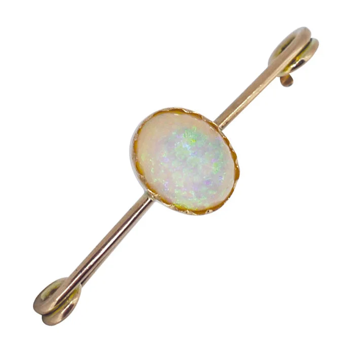 cross design brooch for women -Opal Brooch