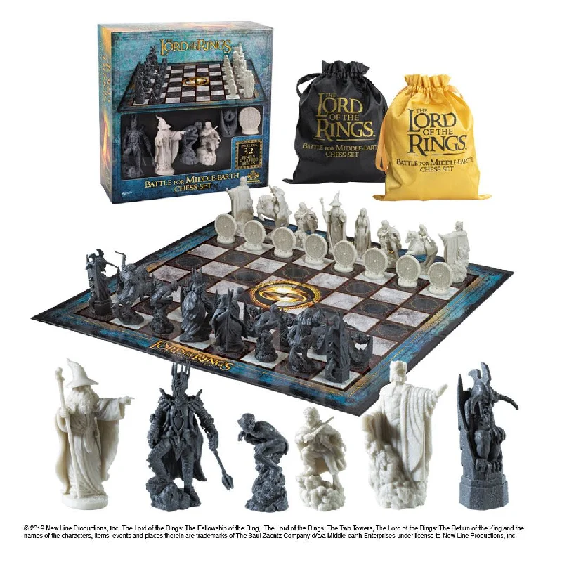 Ladies enchanted flair rings -Lord of the Rings Chess Set Battle for Middle Earth