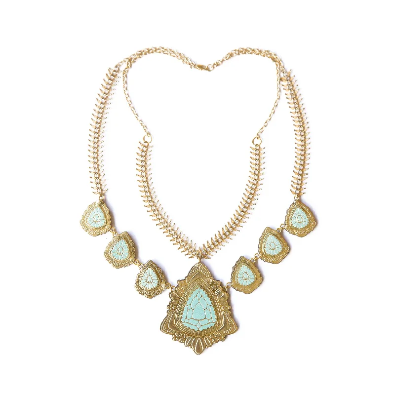 hammered texture necklaces for women -EXOTICA JEWEL . necklace