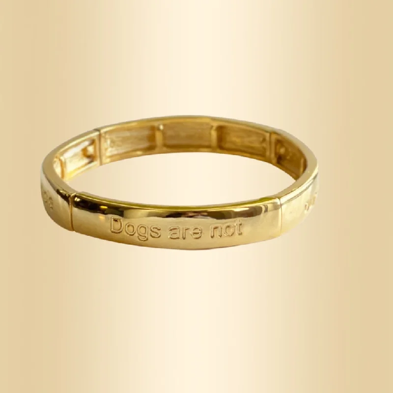 gold tree design bracelets for women -Dogs Make Our Life Whole Bracelet