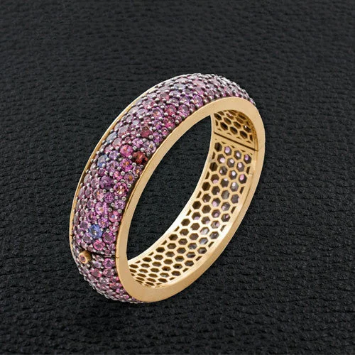 oxidized gold bracelets for women -Multi-color Spinel Bangle Bracelet