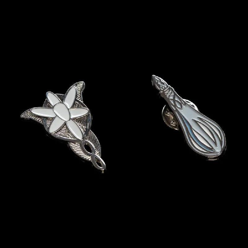 Ladies love heart rings -Lord of the Rings Collectors Pins 2-Pack Evenstar & Galadriel's Phial