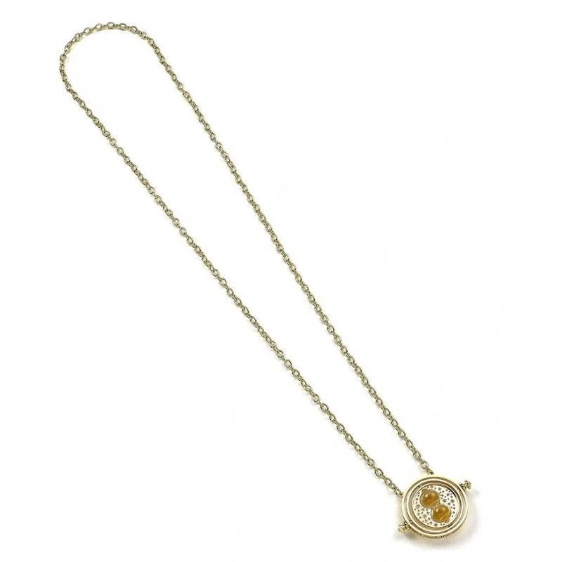 ladies charm necklaces love themes -Harry Potter Pendant & Necklace Spinning Time Turner (gold plated)