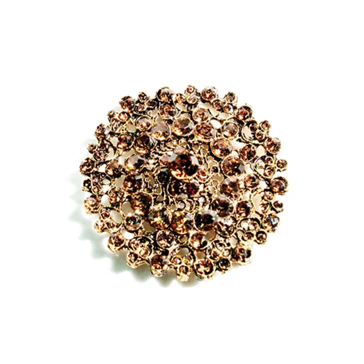 crisscross design brooch for women -Glam Fabric Grand Topaz Brooch