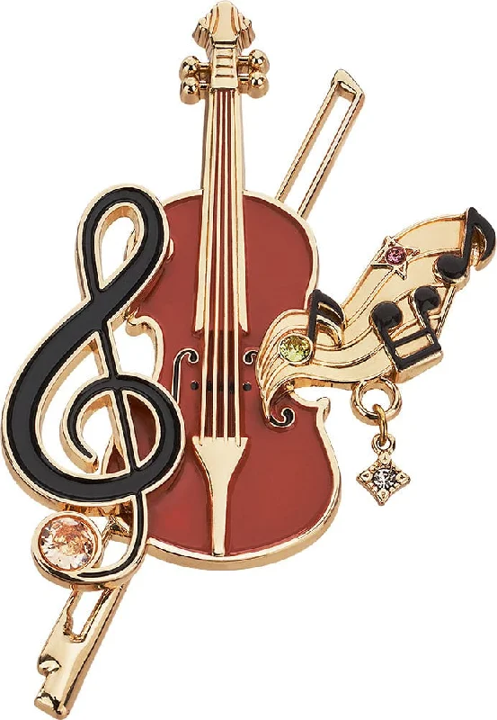 chain tassel brooch for women -Your Lie in April Brooch Violin 7 cm