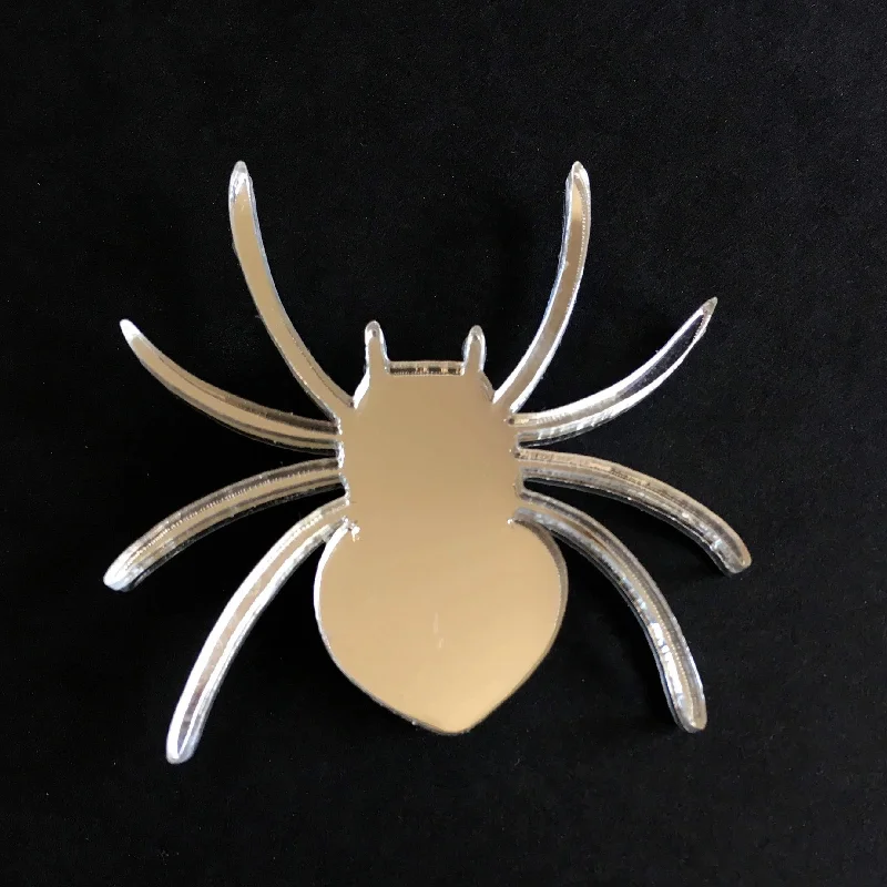 ladies rose gold brooch vines -SPIDER Acrylic Mirror Brooch 🕸🕷