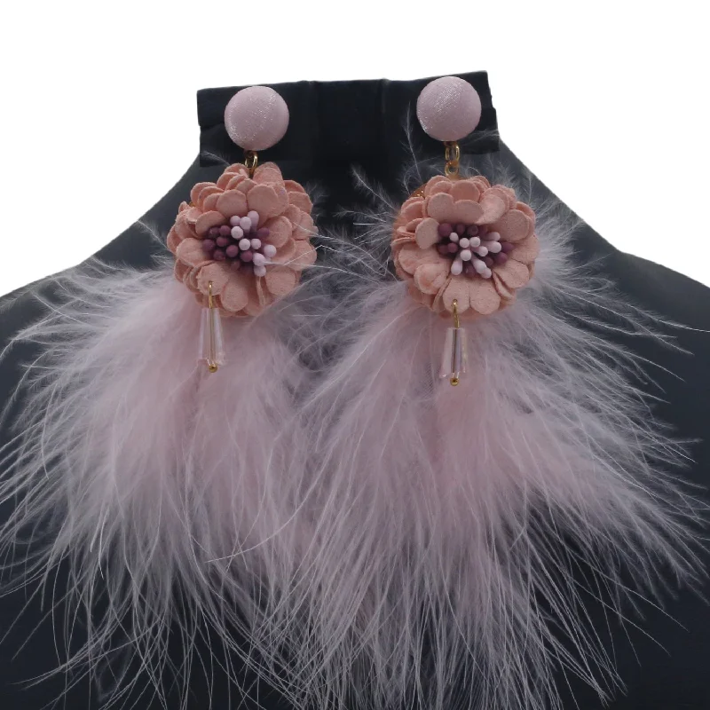 Long Earrings - Pink