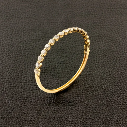 ladies silver bracelets citrine stones -Yellow Gold & Diamond Bangle Bracelet