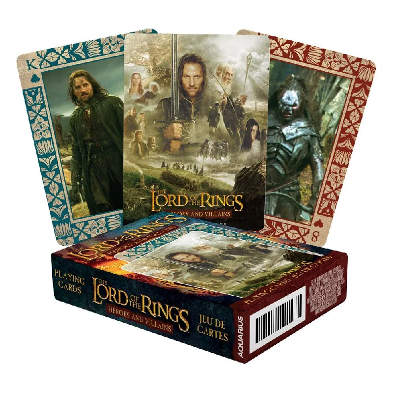 Ladies day glow rings -Lord of the Rings Playing Cards Heroes and Villains