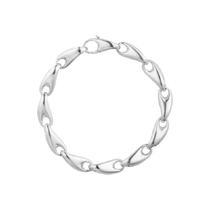 ladies gold bracelets vine patterns -Silver Reflect Bracelet