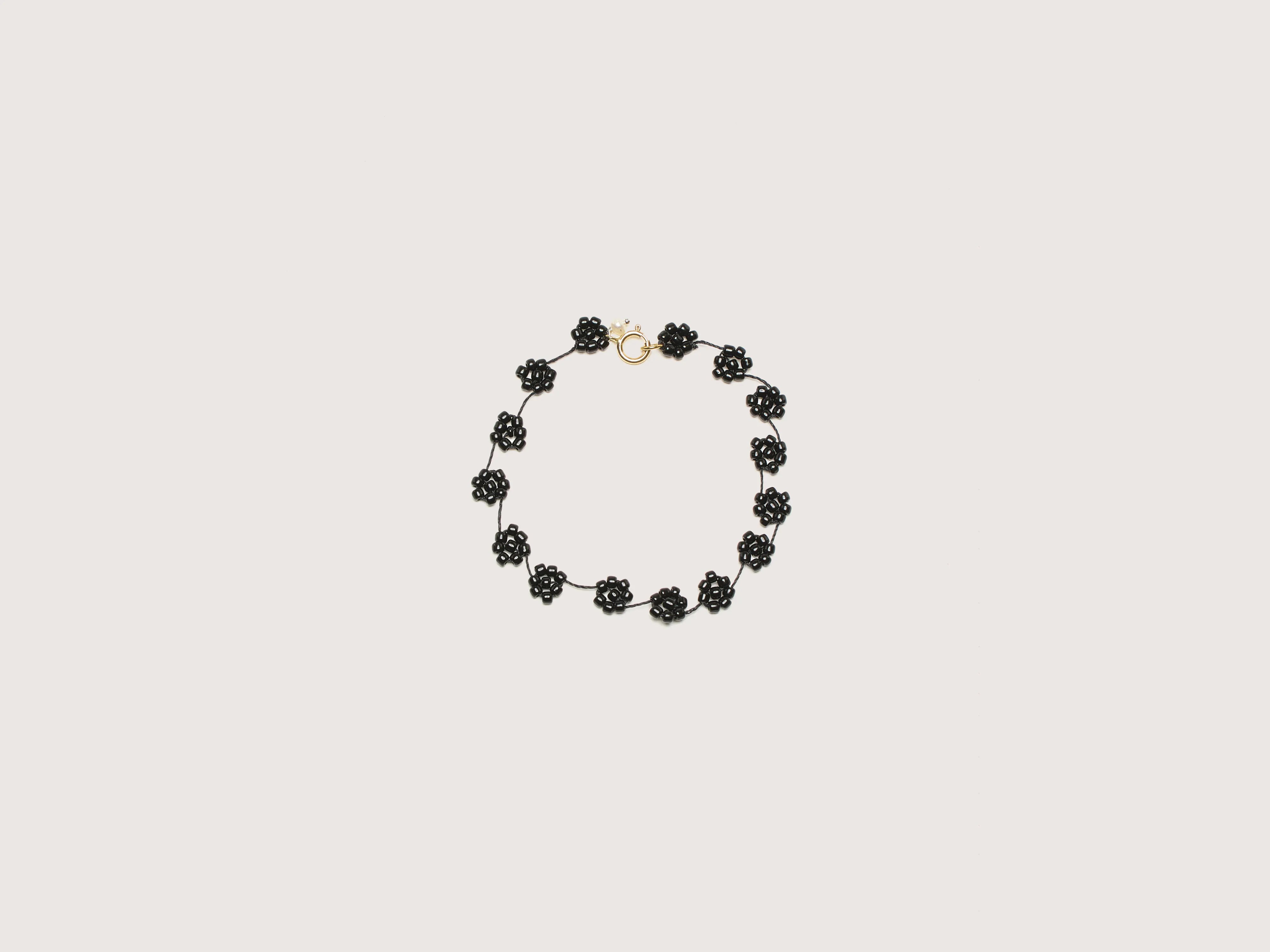 rose gold bracelets for women with charms -Fiori N° 23 Bracelet (242 / W / BLACK)