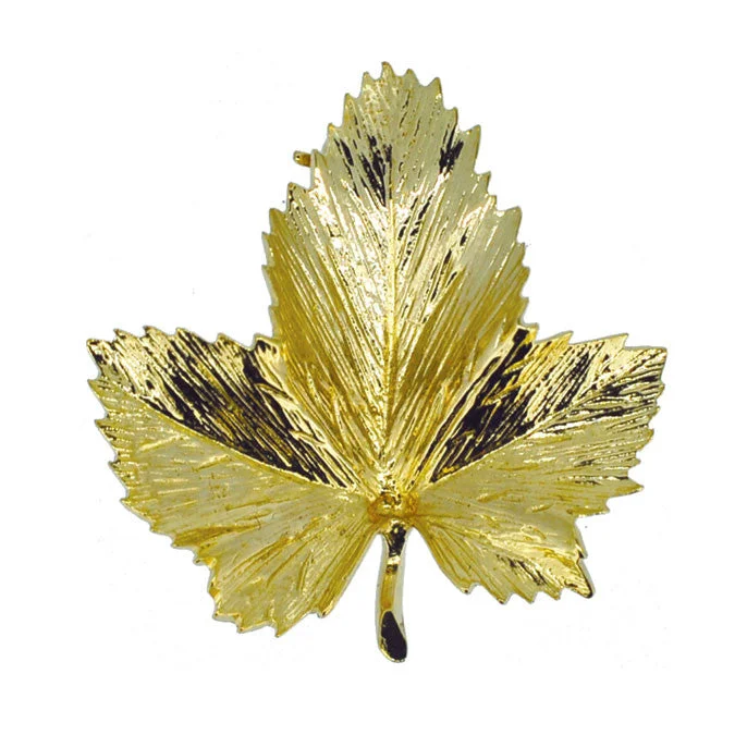 ladies gem brooch boho style -Maple Leaf Brooch