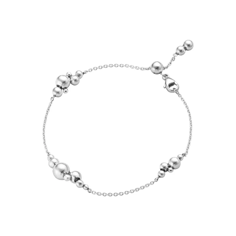 minimalist link bracelets for women -Silver Moonlight Grapes Bracelet