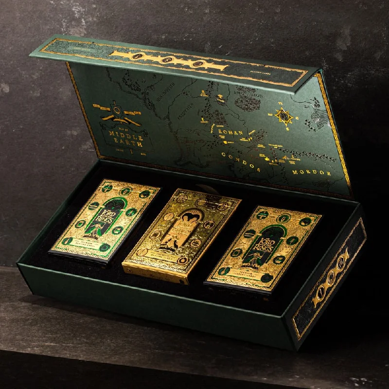 Ladies glamorous luxury rings -Lord of the Rings Playing Cards Box Set (4 Decks)