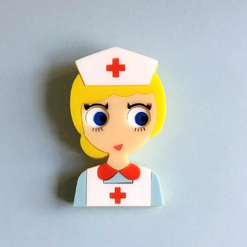 twisted design brooch for women -NURSE JUDY Acrylic brooch