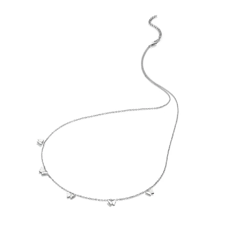 chain drop necklaces for women -Hot Diamonds Flutter Necklace