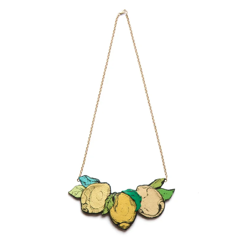 ladies yellow gold necklaces stars -LEMON BRANCH . necklace