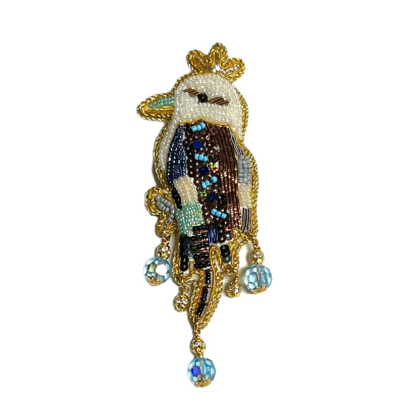 trendy minimalist brooch for ladies -Sparkle all the Way - Kookaburra Sits in the Old Gum Tree , Brooch