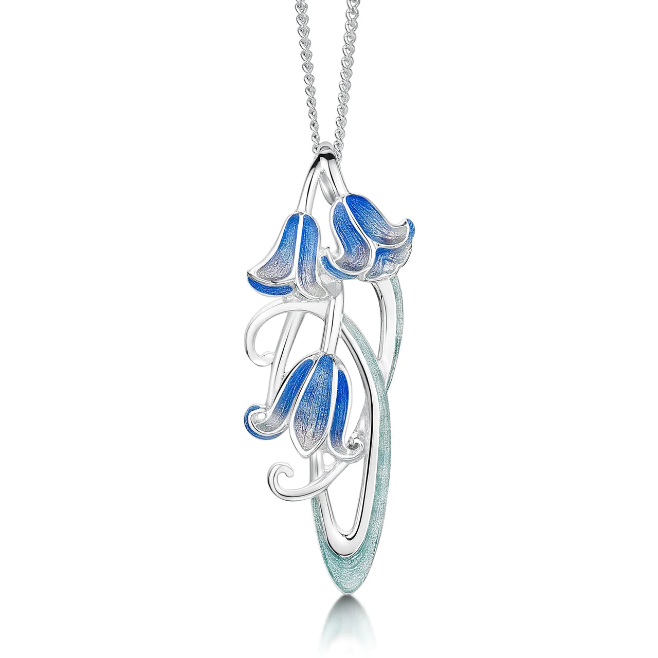 beaded chain necklaces for women -Bluebell Dress Necklace by Sheila Fleet