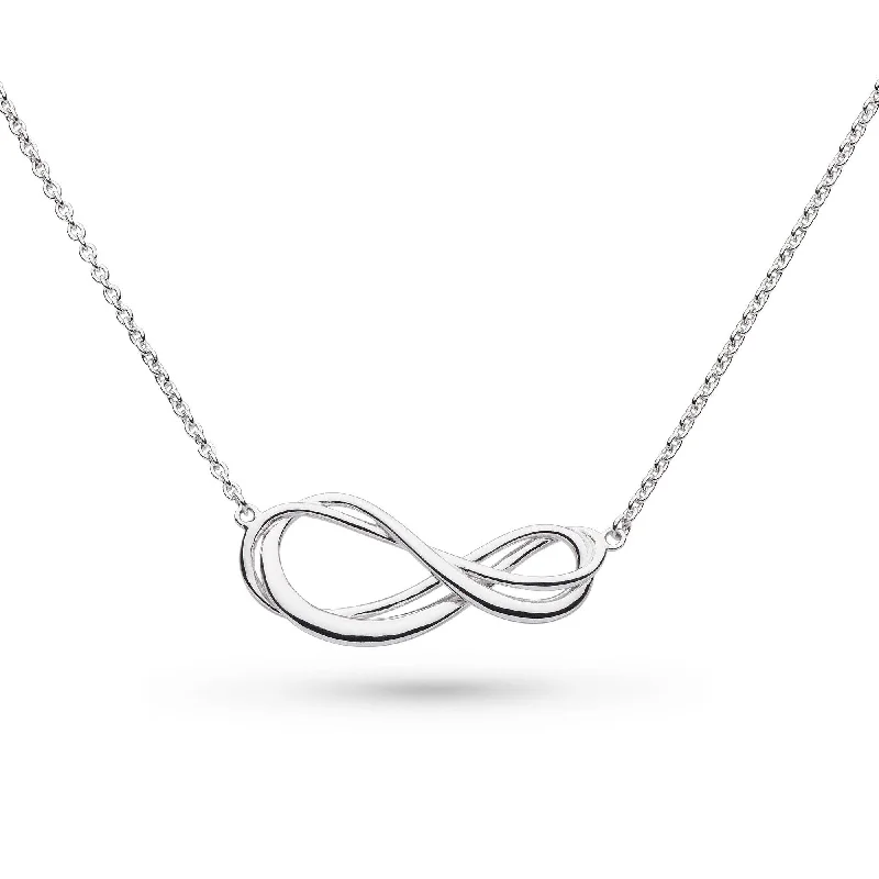 dainty silver necklaces for women -Silver Infinity Necklace