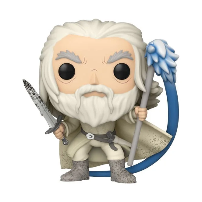 Ladies 22K gold luster rings -Lord of the Rings POP! Movies Vinyl Figure Earth Day 2022 Gandalf w/Sword & Staff(GW) 9 cm