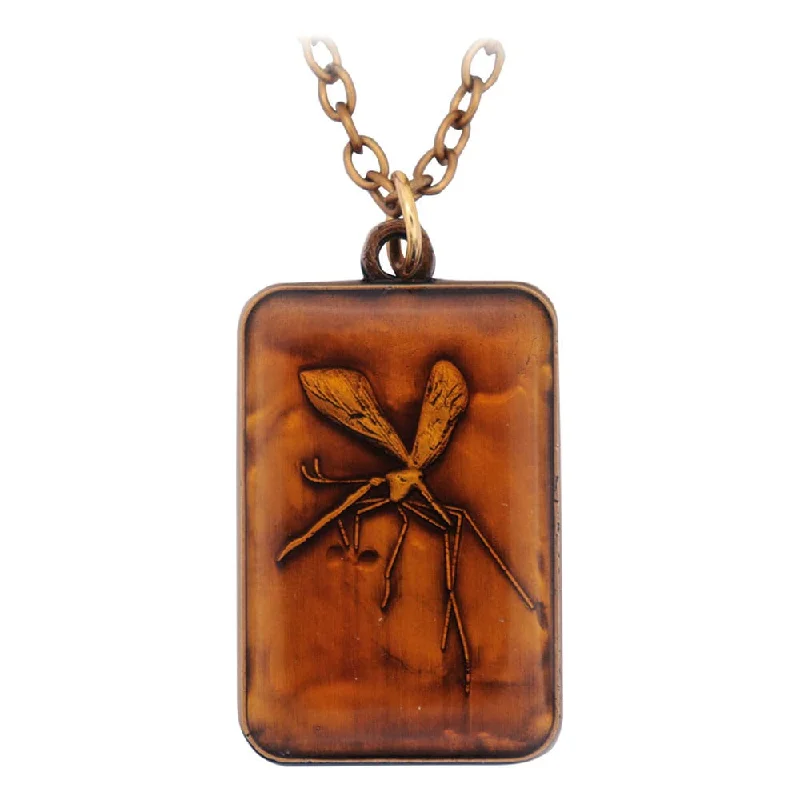 floral drop necklaces for women -Jurassic Park Replika Necklace with amber pendant Limited Edtiton