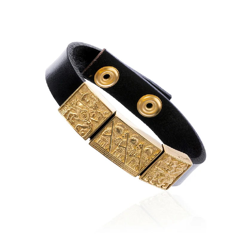 adjustable ladies bracelets with clasps -Bracelet, Vendel, Golden Steel