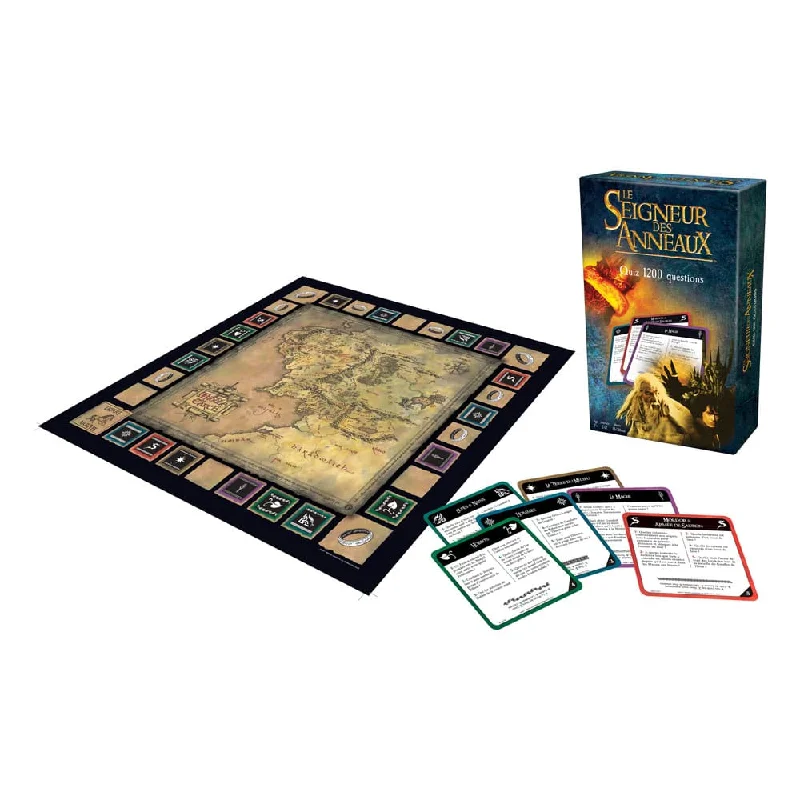 Ladies shining silver rings -Lord of the Rings Board Game Quiz 1200 Questions *French Version*