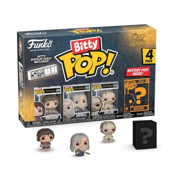 Ladies bright enamel rings -The Lord of the Rings Bitty POP! Vinyl Figure 4-Pack Frodo 2,5 cm