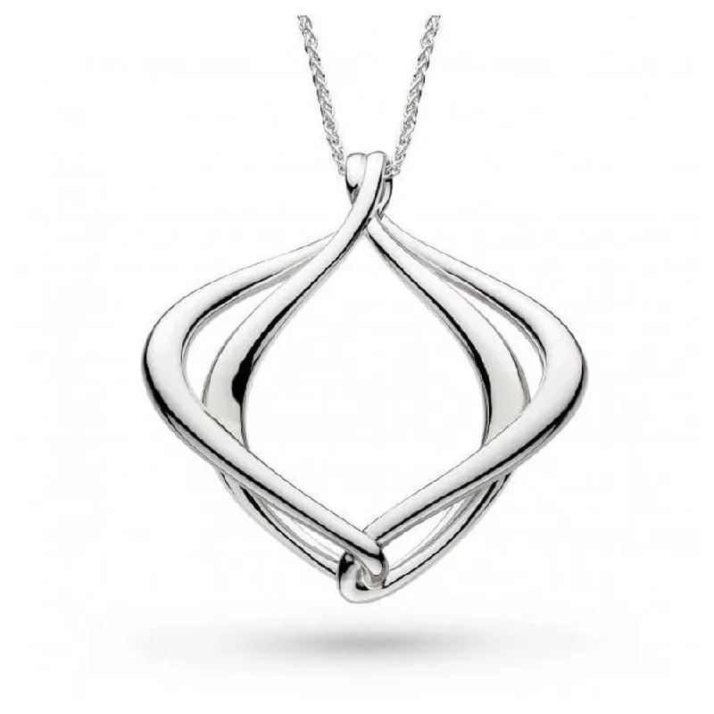 floral chain necklaces for women -Silver Alicia Grande Slider Necklace