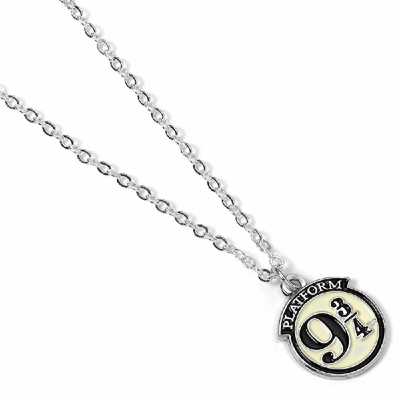 ladies gold necklaces horse pendants -Harry Potter Pendant & Necklace Platform 9 3/4 (silver plated)