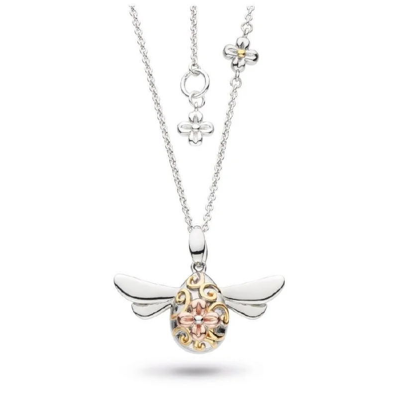 heart drop necklaces for women -Silver Enchanted Cluster Leaf Gold, Rose Gold Necklace