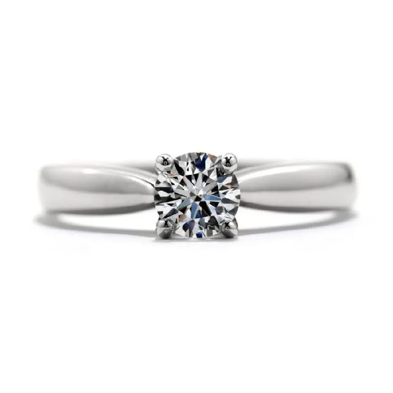 Ladies bargain glow rings -0.26ct Pure Bridal Diamond Solitaire 18ct White Gold Ring