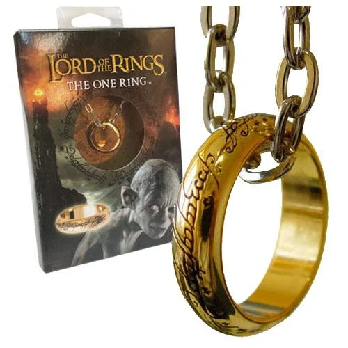 Ladies twilight radiance rings -Lord of the Rings Ring The One Ring (gold plated)