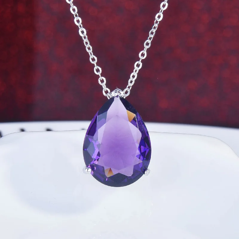 Purple Diamond Pendant [without Chain]]